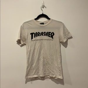 Thrasher white skateboard t-shirt